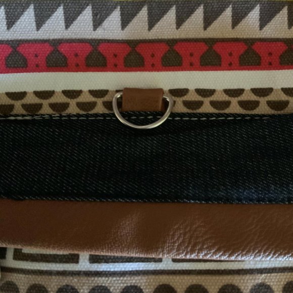 Chic. Fashion Boho Mini Backback Drawstring Snap Zipper Pocket (OSFM)(Multi) - Picture 9 of 9